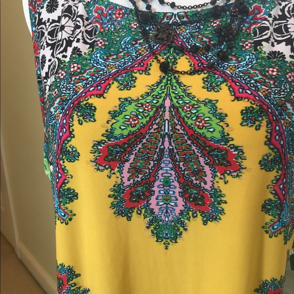 Super fun Sandra Darren print jersey dress - Picture 2 of 8